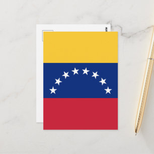 Venezuela flagga vykort