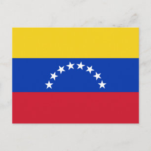 Venezuela Flagga vykort