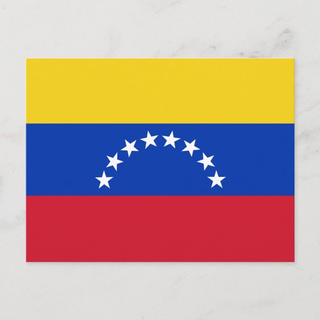 Venezuela Flagga vykort (Framsida)