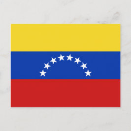 Venezuela Flagga vykort