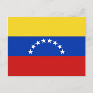 Venezuela Flagga vykort