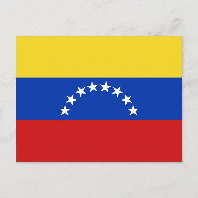 Venezuela Flagga vykort (Framsida)