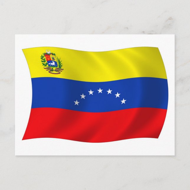 Venezuela Flagga vykort (Framsida)