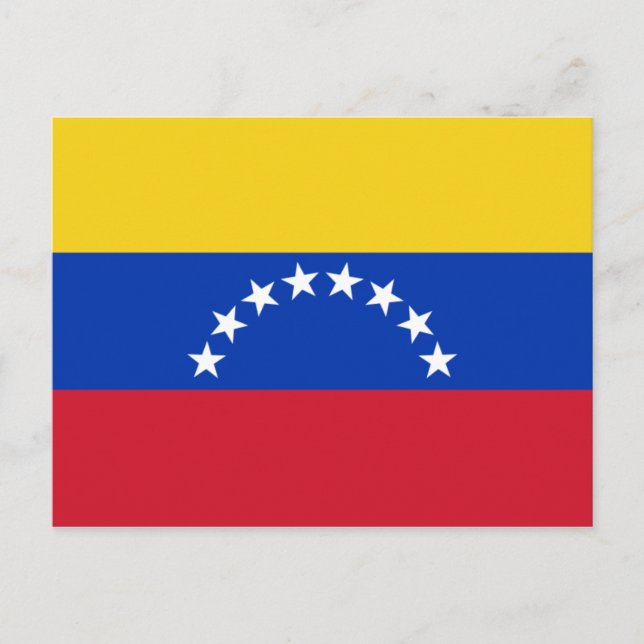 venezuela flagga vykort (Framsida)