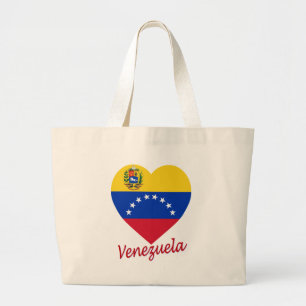 Venezuela flaggahjärta jumbo tygkasse