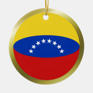 Venezuela flaggprydnad julgransprydnad keramik