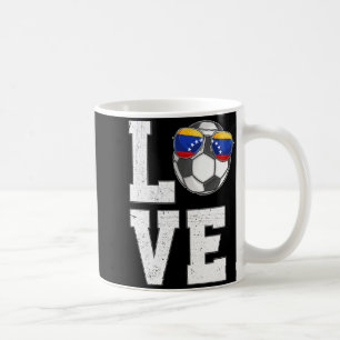 Venezuela Fotboll Kärlek Venezuelansk Fanflagga T Kaffemugg