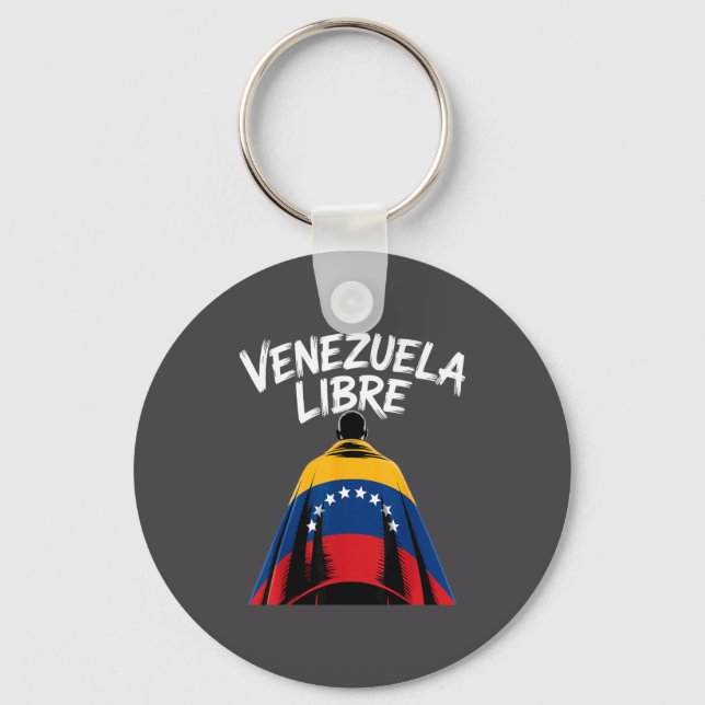 Venezuela Fri 2026 Venezuela Flagga  Nyckelring (Framsida)
