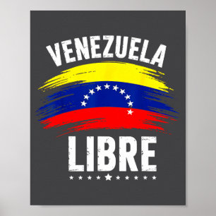 Venezuela Fri 2026 Venezuela Hjärtflagga Poster
