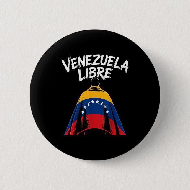 Venezuela Fri 2026 Venezuelas flagga  Knapp (Framsida)