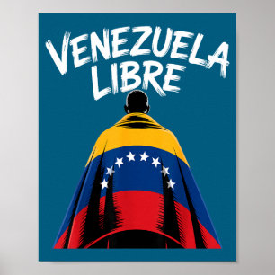 Venezuela Fri 2026 Venezuelas flagga Poster