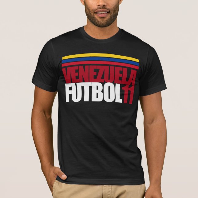 Venezuela Futbol 11 utslagsplats T Shirt (Framsida)