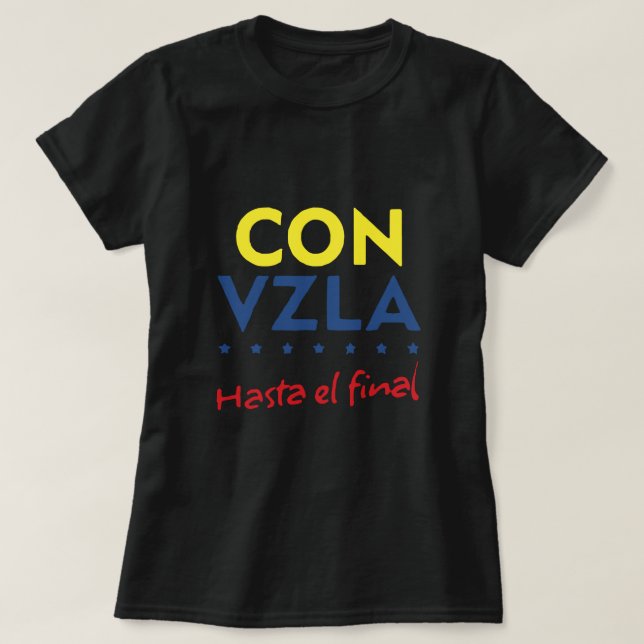 Venezuela Hasta el final shirt T (Design framsida)