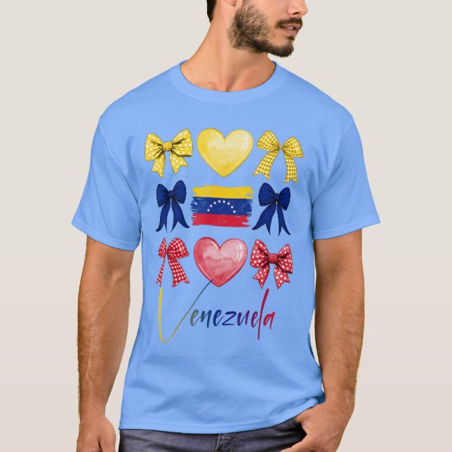 Venezuela Hispanic Heritage Month båge Venezuelans T Shirt (Framsida)