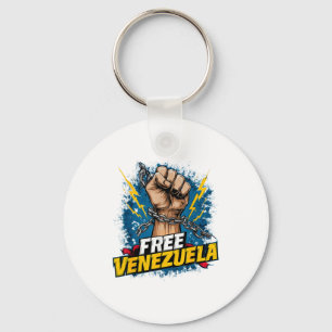 Venezuela Hjärtat Venezuela Flagga Design Nyckelring