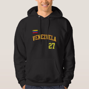 Venezuela i Baseball eller Beisbol Stil i Venezue Hoodie