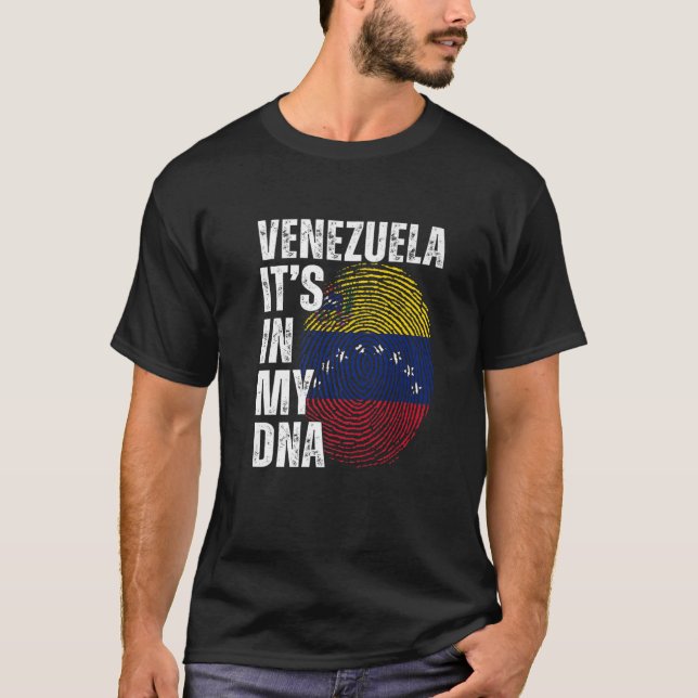 Venezuela It's In My DNA Matching Venezuelan Men W T Shirt (Framsida)