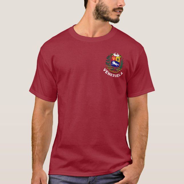 Venezuela jackar om arm t shirt (Framsida)