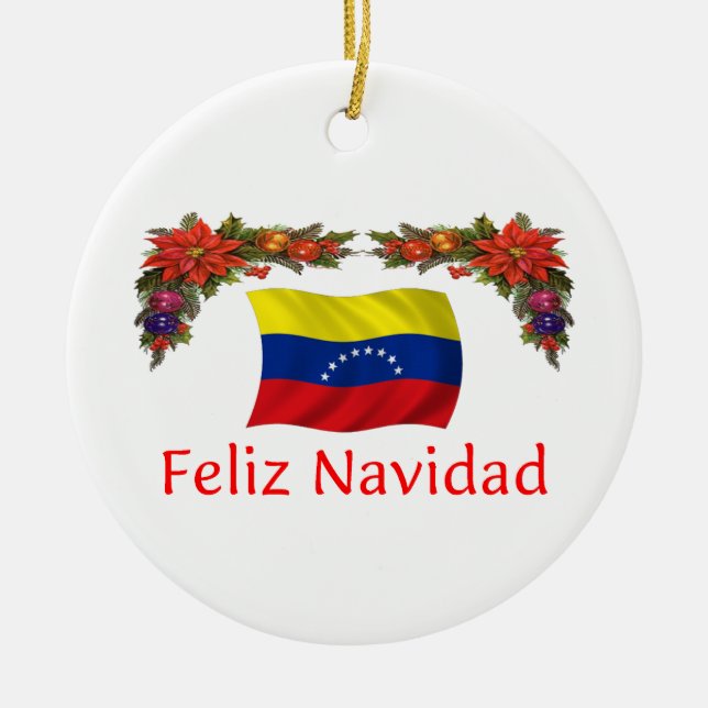 Venezuela jul julgransprydnad keramik (Framsidan)
