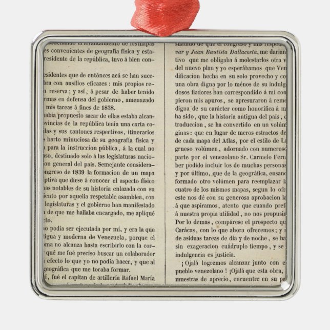 Venezuela Julgransprydnad Metall (Framsidan)