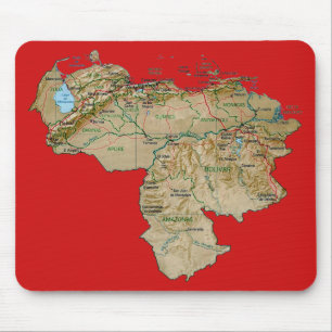 Venezuela karta Mousepad Musmatta