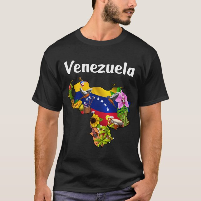 Venezuela karta t shirt (Framsida)