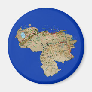 Venezuela kartamagnet magnet