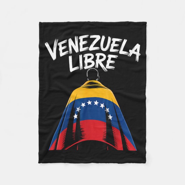 Venezuela Libre 2026 Venezuela Flag  Fleecefilt (Framsidan)