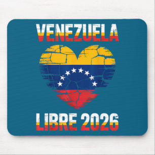 Venezuela Libre 2026 Venezuela Hjärtflagga Musmatta