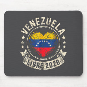 Venezuela Libre 2026 Venezuela Hjärtflagga Musmatta
