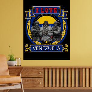 Venezuela Libre Fångad Live Maduro T-shirt Poster