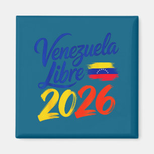 Venezuela Libre Patriotisk Frihetsflaggdesign Magnet