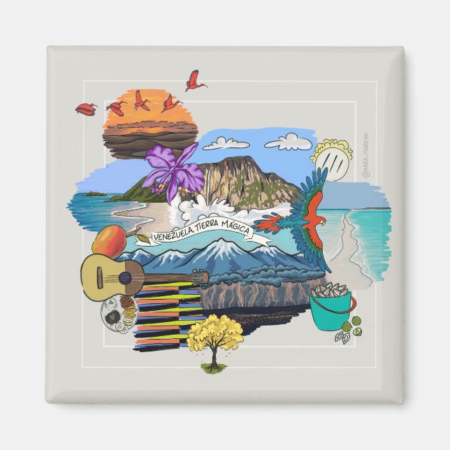 Venezuela ✨ Magic land Magnet (Framsidan)