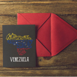 Venezuela Mandala Karta Vykort