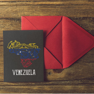 Venezuela Mandala Karta Vykort