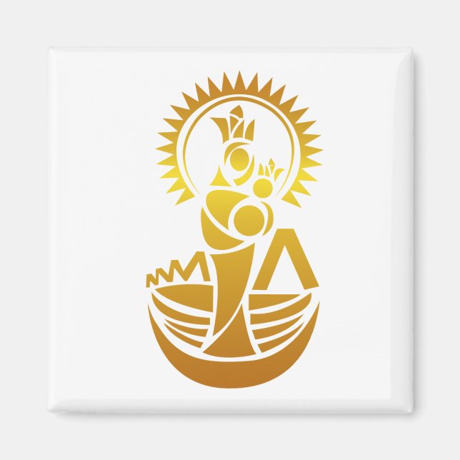Venezuela Maracaibo Virgen Chinita Chiquinkra Magnet (Framsidan)
