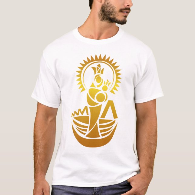 Venezuela Maracaibo Virgen Chinita Chiquinkra T- T Shirt (Framsida)