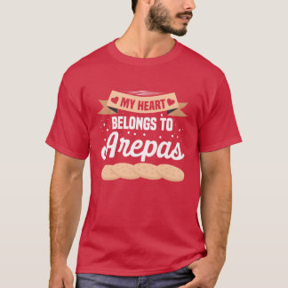 Venezuela Mat Arepasraditionell Mat flicka T Shirt
