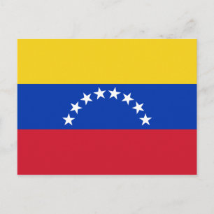 Venezuela National Flagga Vykort