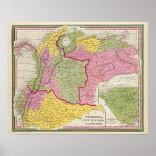 Venezuela, nya Grenada & Equador Poster
