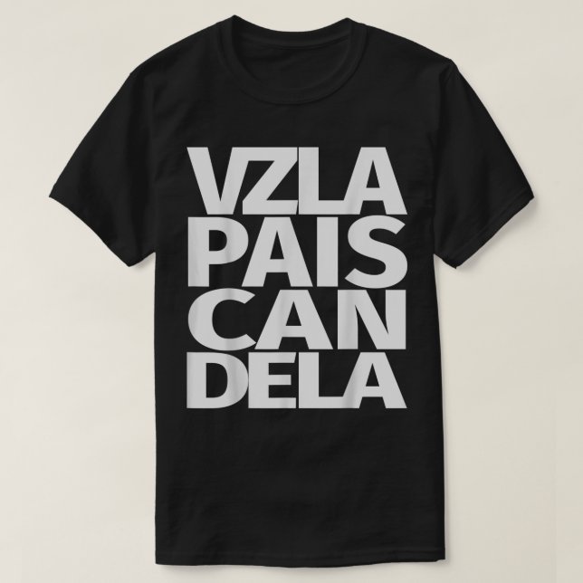 Venezuela Pais Candela Venezuelan T Shirt (Design framsida)