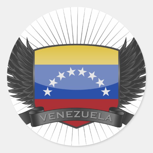 VENEZUELA RUNT KLISTERMÄRKE (Framsida)