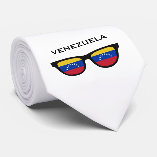 Venezuela Shades anpassningsbar text & färg tie Slips (Rullad)