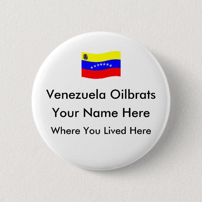 Venezuela skräddarsy Oilbrats - knäppas Knapp (Framsida)