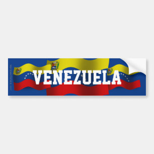 Venezuela som vinkar flagga bildekal