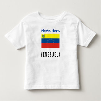 Venezuela Venezuelan Flag Blue Personalized Name T Shirt