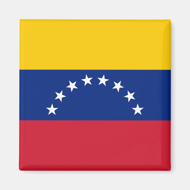 Venezuela (Venezuelan) Flagga Magnet (Framsidan)
