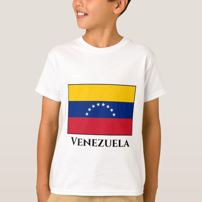 Venezuela (Venezuelan) Flagga T Shirt (Framsida)