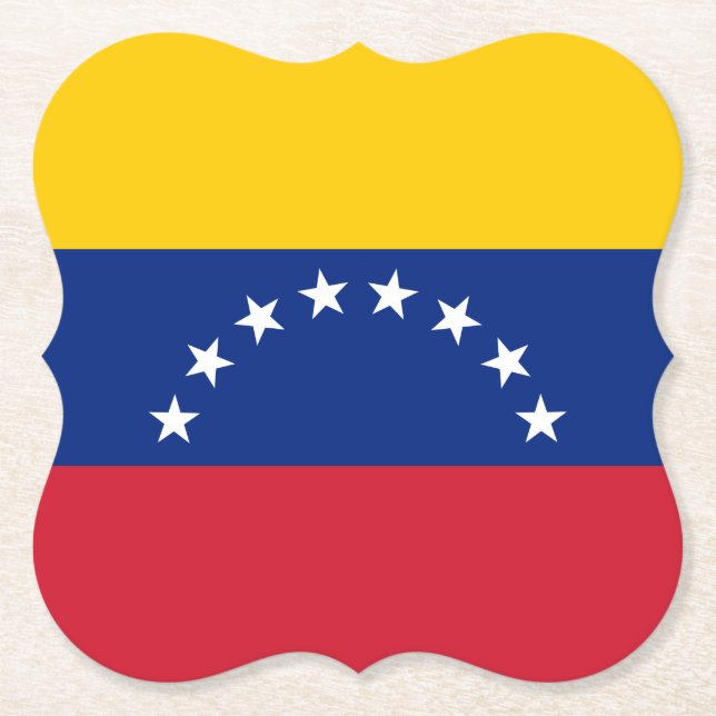 Venezuela (Venezuelan) Flagga Underlägg Papper (Framsida)