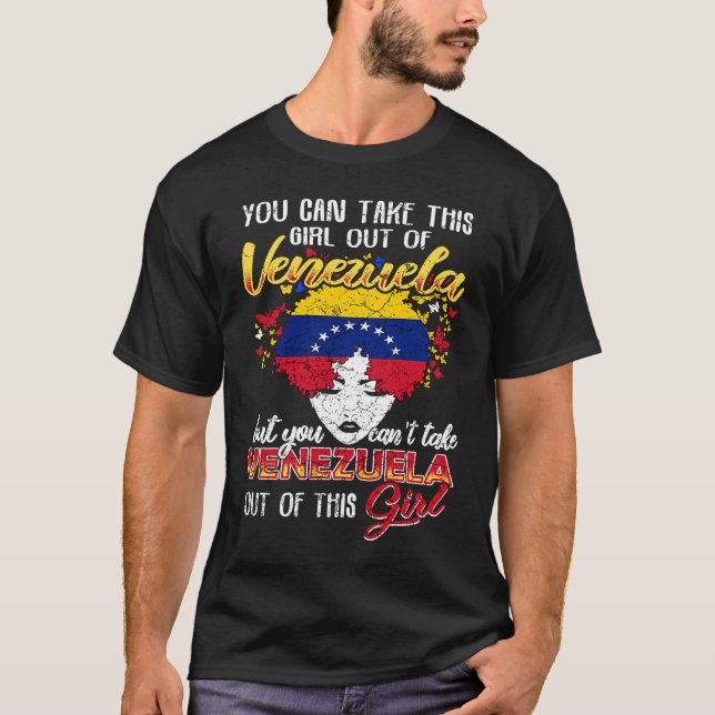 Venezuela Venezuelan Girl T Shirt (Framsida)